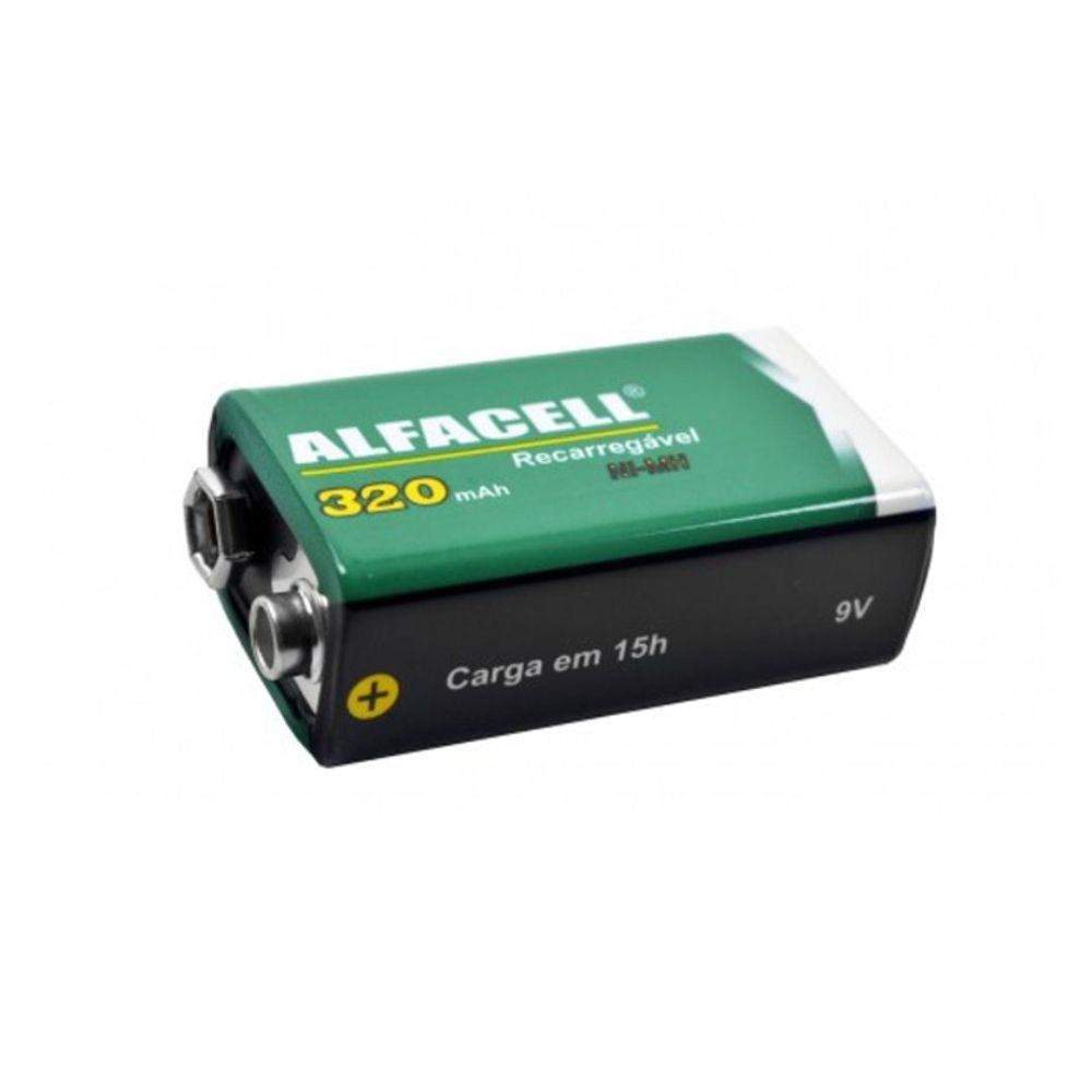 Kit 12 Baterias 9V Alfacell - Original 6F22 Para Eletrônicos