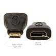 ADAPTADOR HDMI FEMEA PARA MINI HDMI MACHO LE-5537