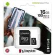 CARTÃO DE MEMÓRIA KINGSTON MICRO SD 16GB CLASS 10/C