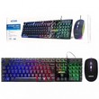 KIT TECLADO E MOUSE COM FIO - EXBOM BK-G550