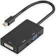 MINI DISPLAYPORT PARA HDMI VGA DVI TOMATE MTV-607